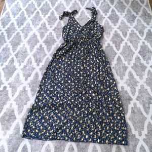 Sheer Patterned Maxi Dress